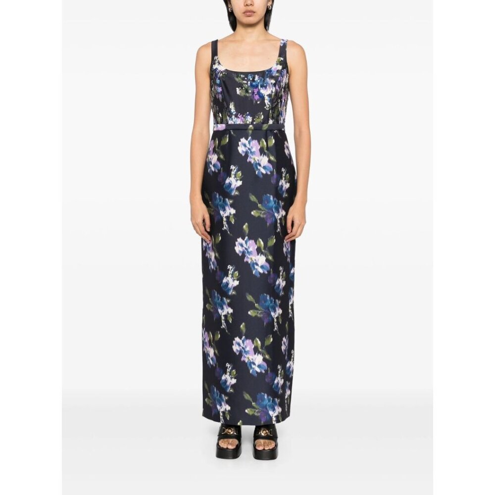Sachin + Babi Lana Gown - Midnight Corsage